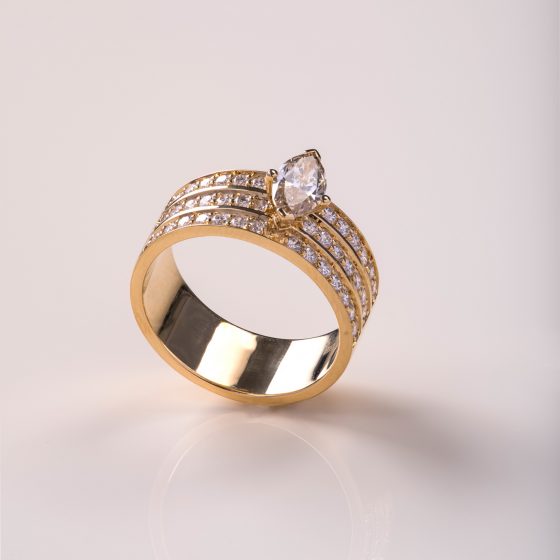 Jewellery Photography - Gold & Stone Ring