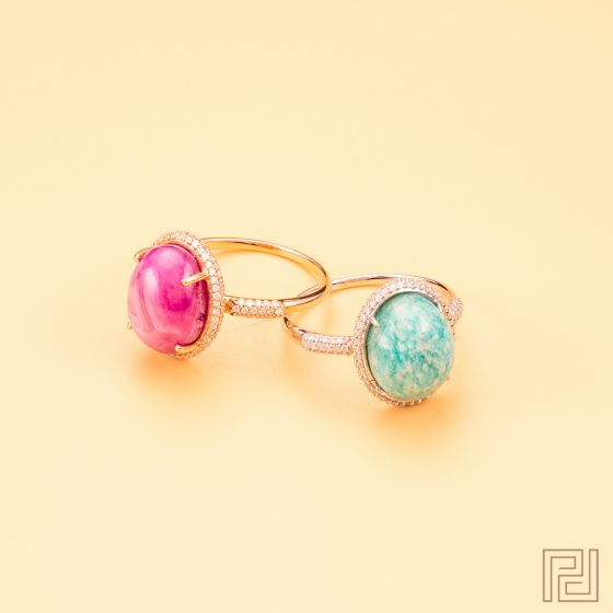Jewellery Photography - Pastel Rings